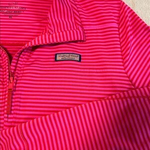 Vineyard Vines Vibrant Pink Half-Zip Pullover